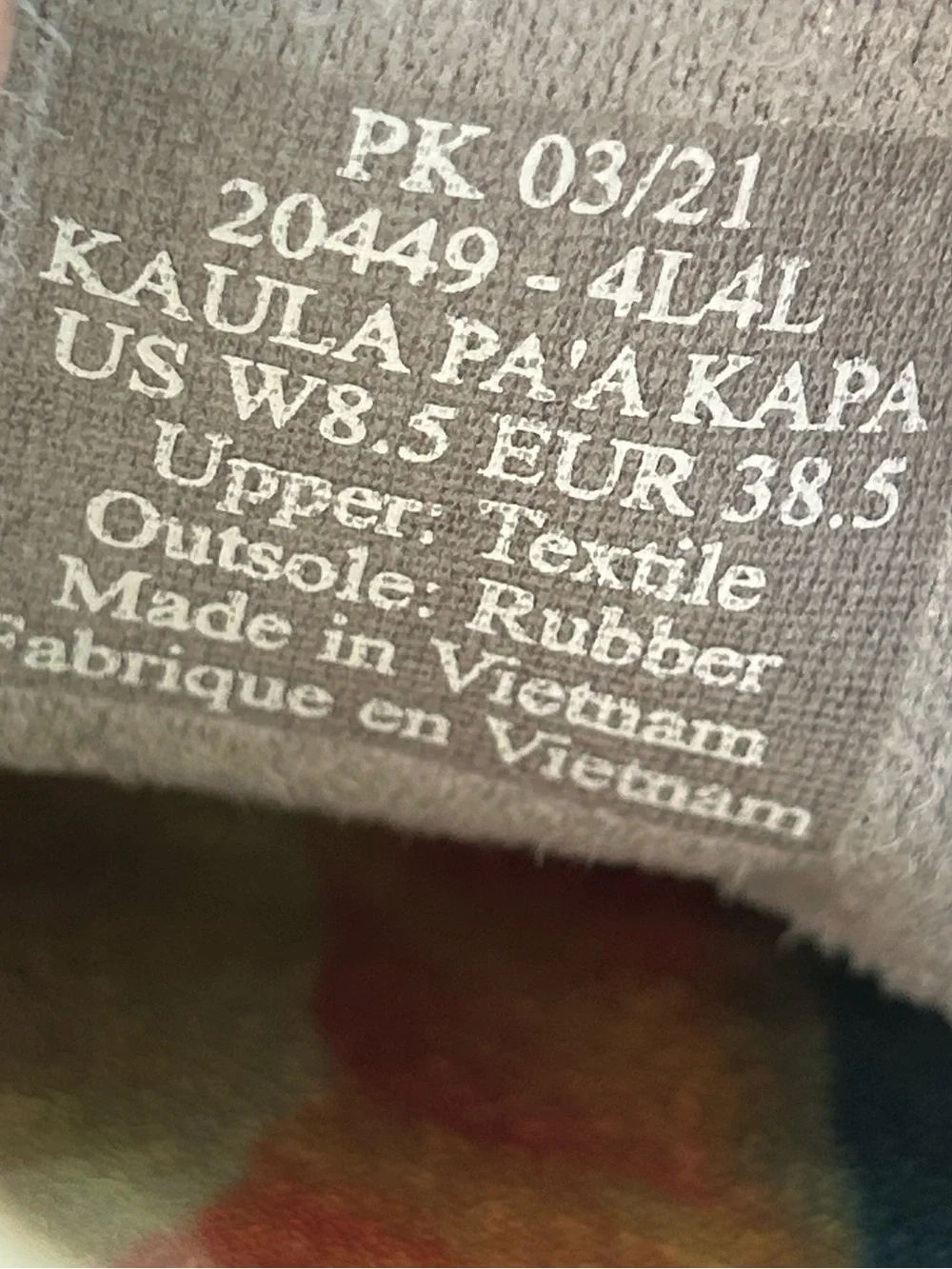 OluKai Kaula Pa'a Kapa Convertible Espadrille Flats Slip On Shoes Pink Linen 8.5